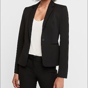 Brand new Express Black Notch Collar One Button Blazer